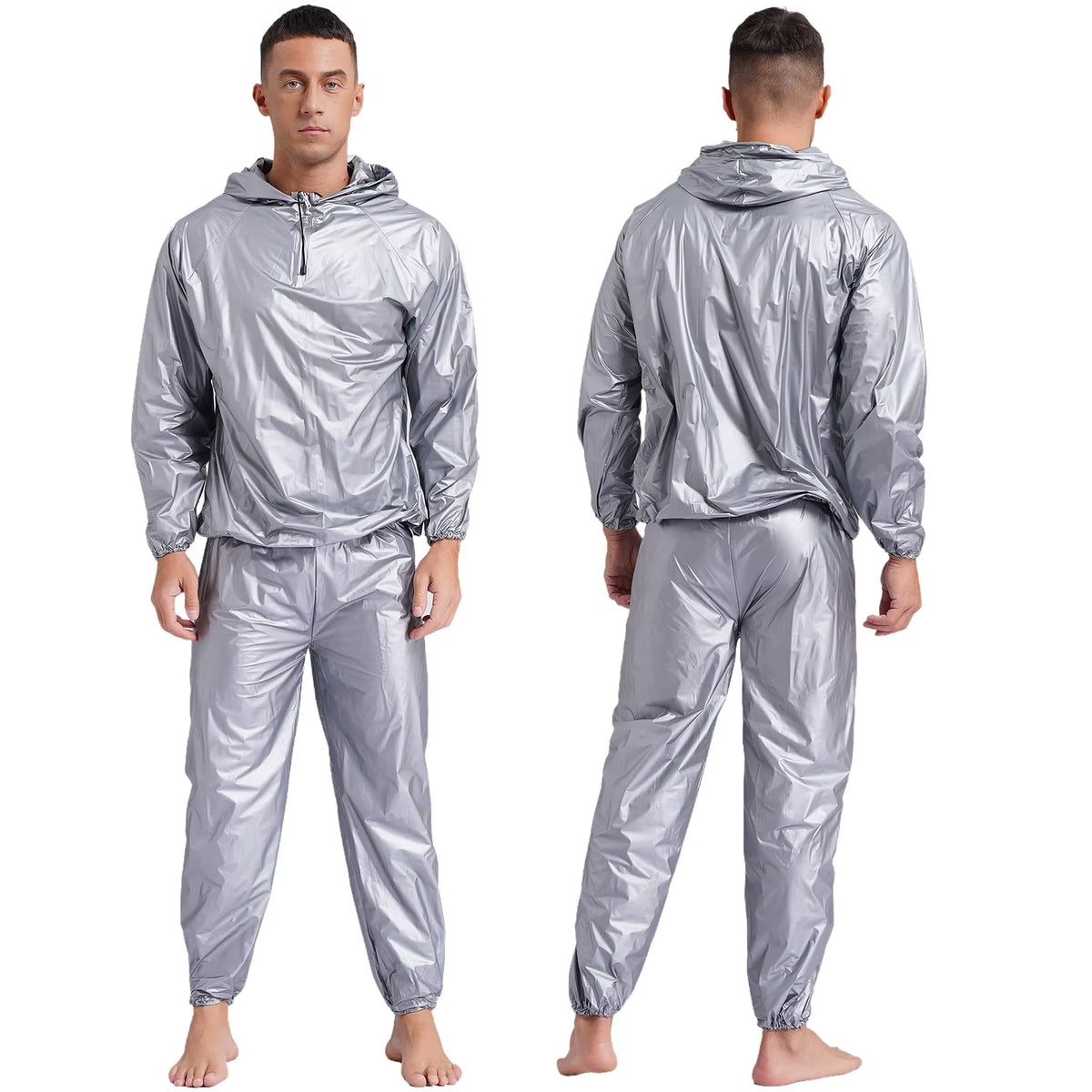 Men’s Workout Sauna Sweat Suit - Performance Fitness Outfit for Weight Loss
