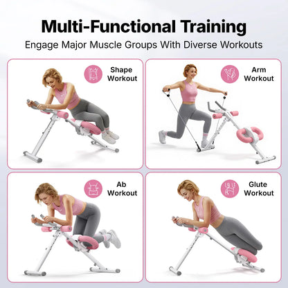 Merach Adjustable Ab Trainer Bench - Multi-Purpose Core & Fitness Machine