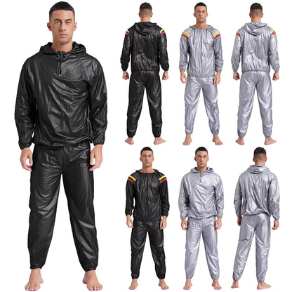 Men’s Workout Sauna Sweat Suit - Performance Fitness Outfit for Weight Loss