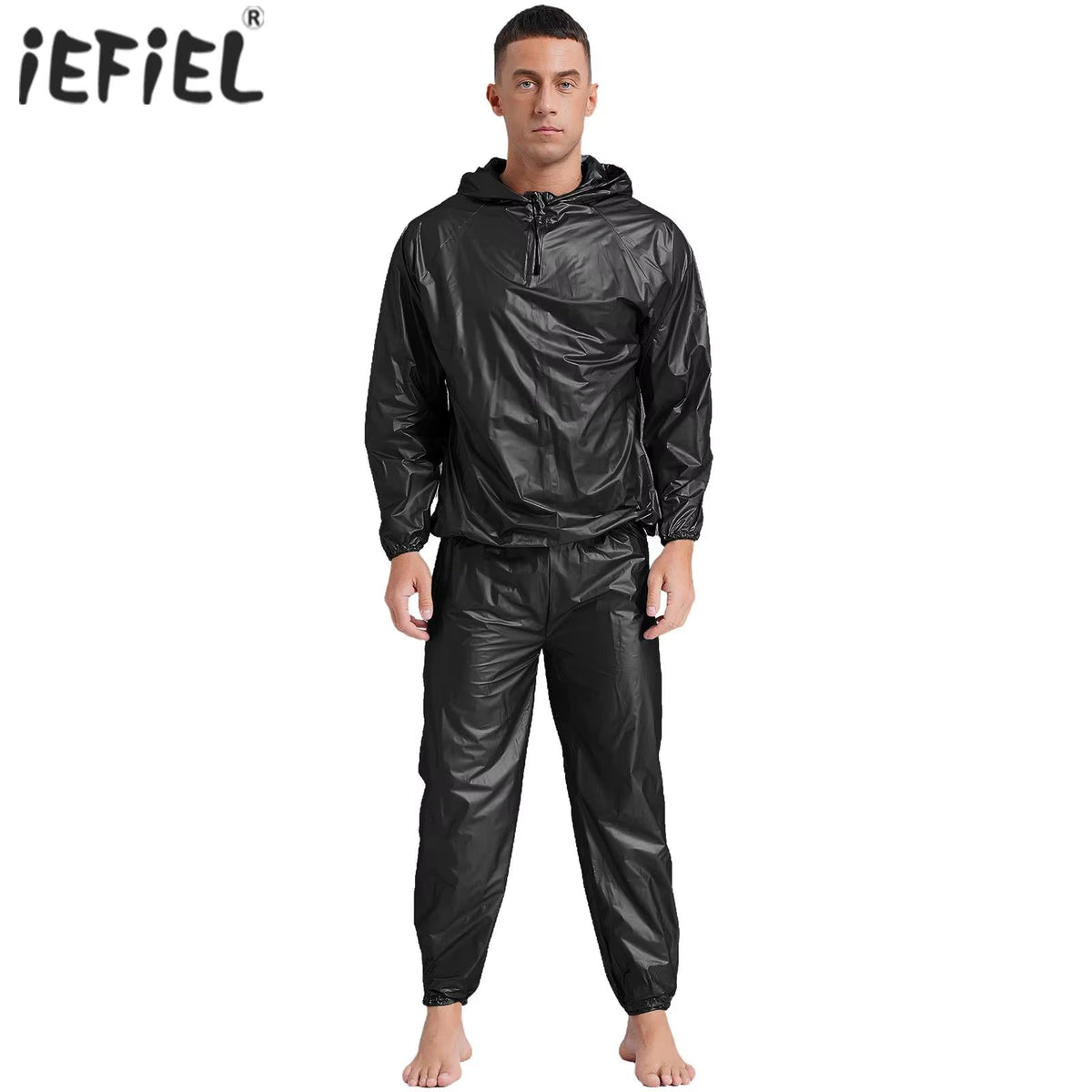 Men’s Workout Sauna Sweat Suit - Performance Fitness Outfit for Weight Loss