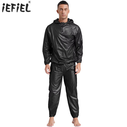 Men’s Workout Sauna Sweat Suit - Performance Fitness Outfit for Weight Loss