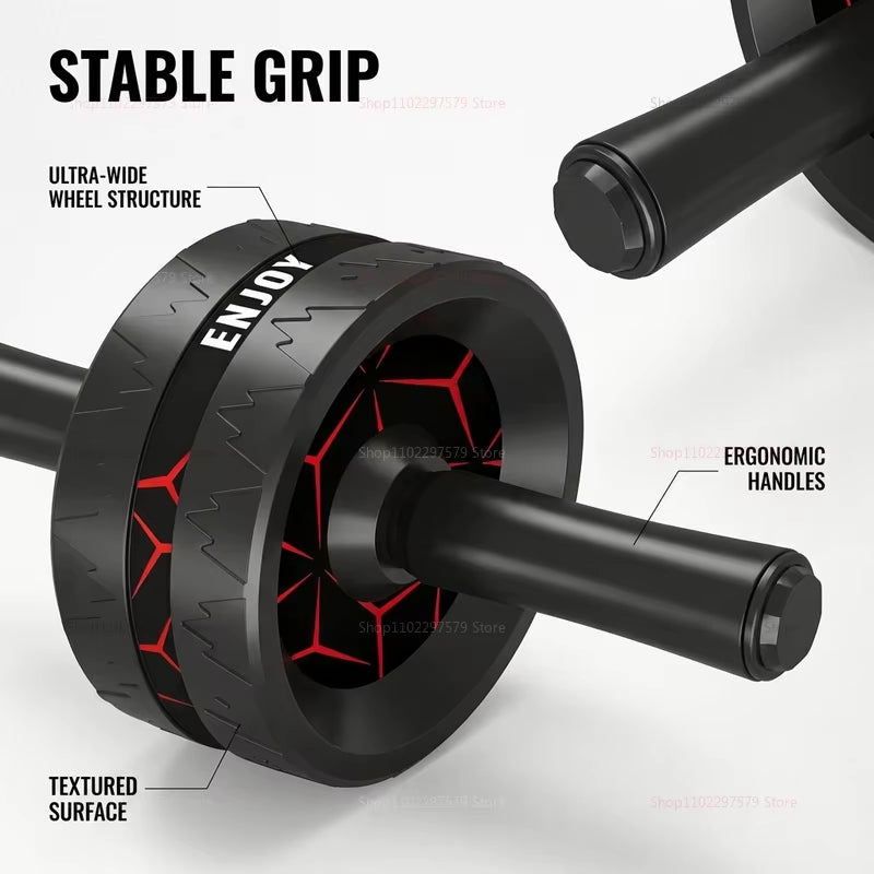 Core & Abdominal Roller Wheel - Heavy-Duty Fitness Workout Equipment