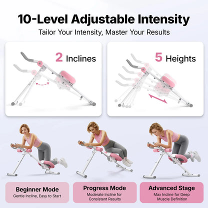 Merach Adjustable Ab Trainer Bench - Multi-Purpose Core & Fitness Machine