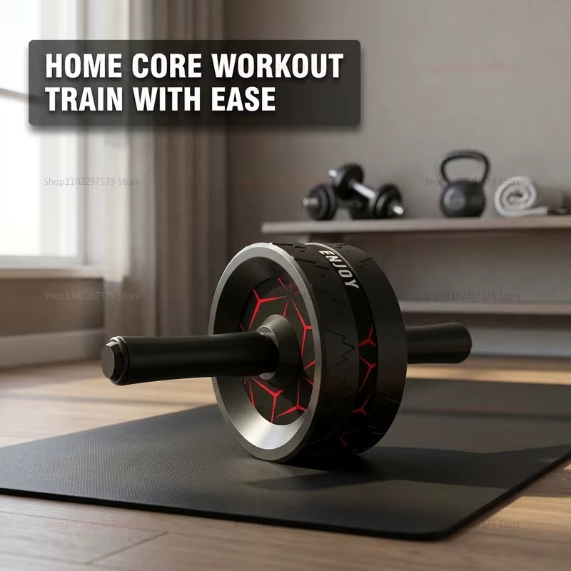 Core & Abdominal Roller Wheel - Heavy-Duty Fitness Workout Equipment